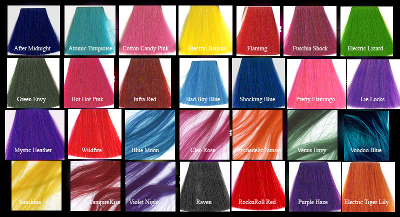 MANIC PANIC HAIR DYE Classic Colors Semi-Permanent Color Vegan FREE